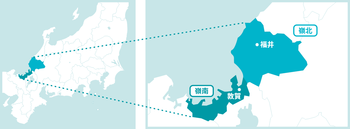福井県の地図